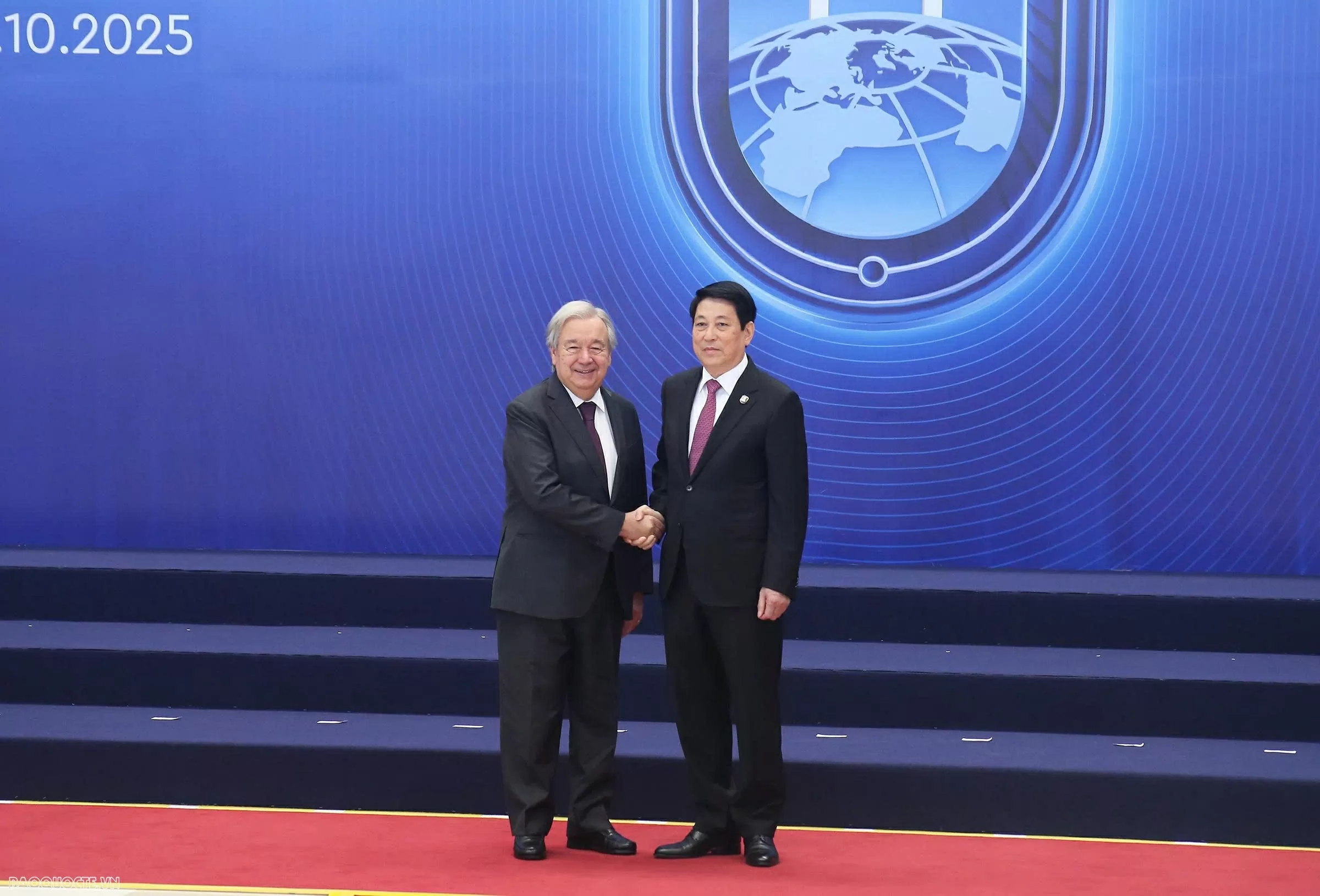 Lễ đón chính thức các Trưởng đoàn tại Lễ mở ký Công ước Liên hợp quốc