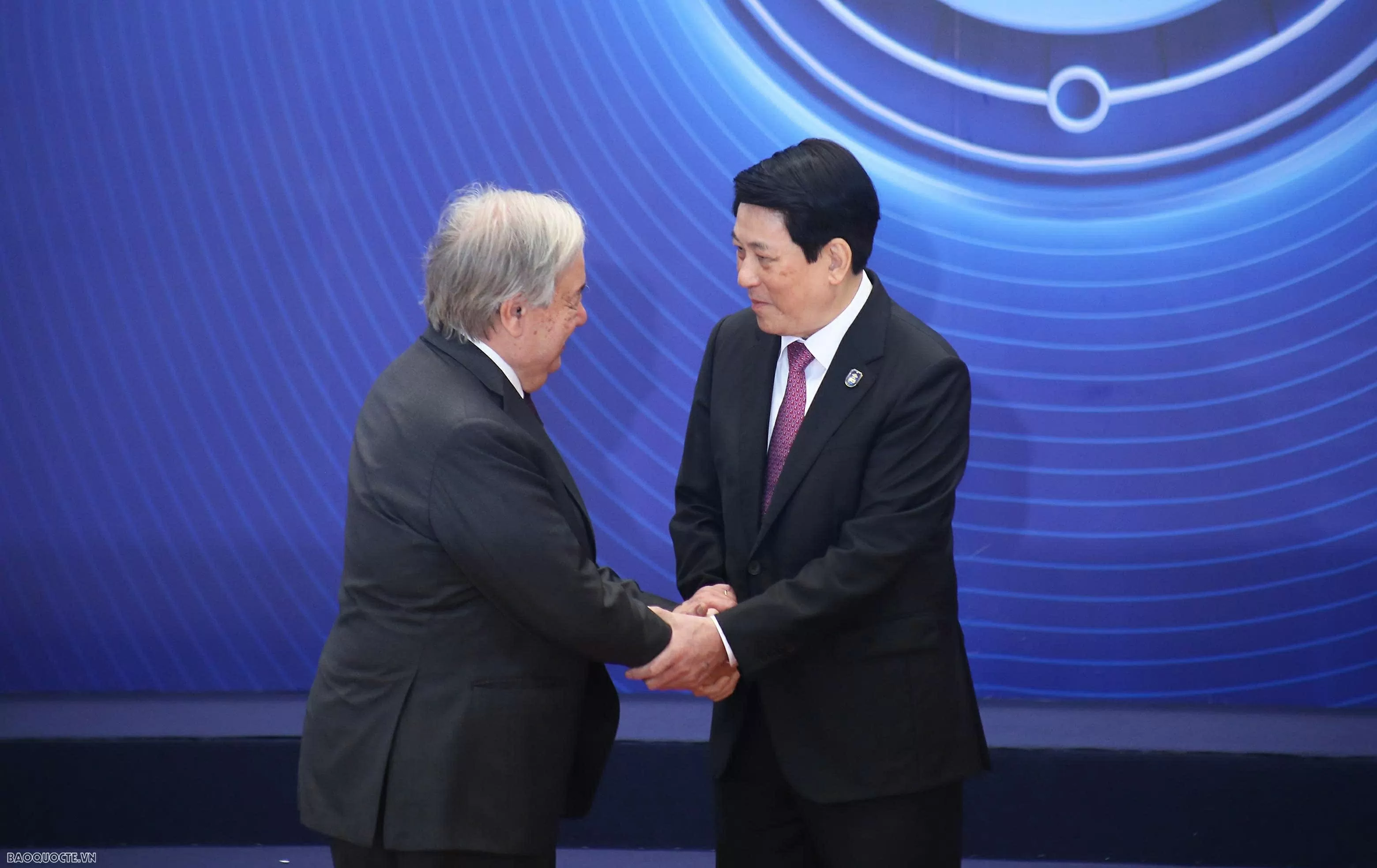 Lễ đón chính thức các Trưởng đoàn tại Lễ mở ký Công ước Liên hợp quốc