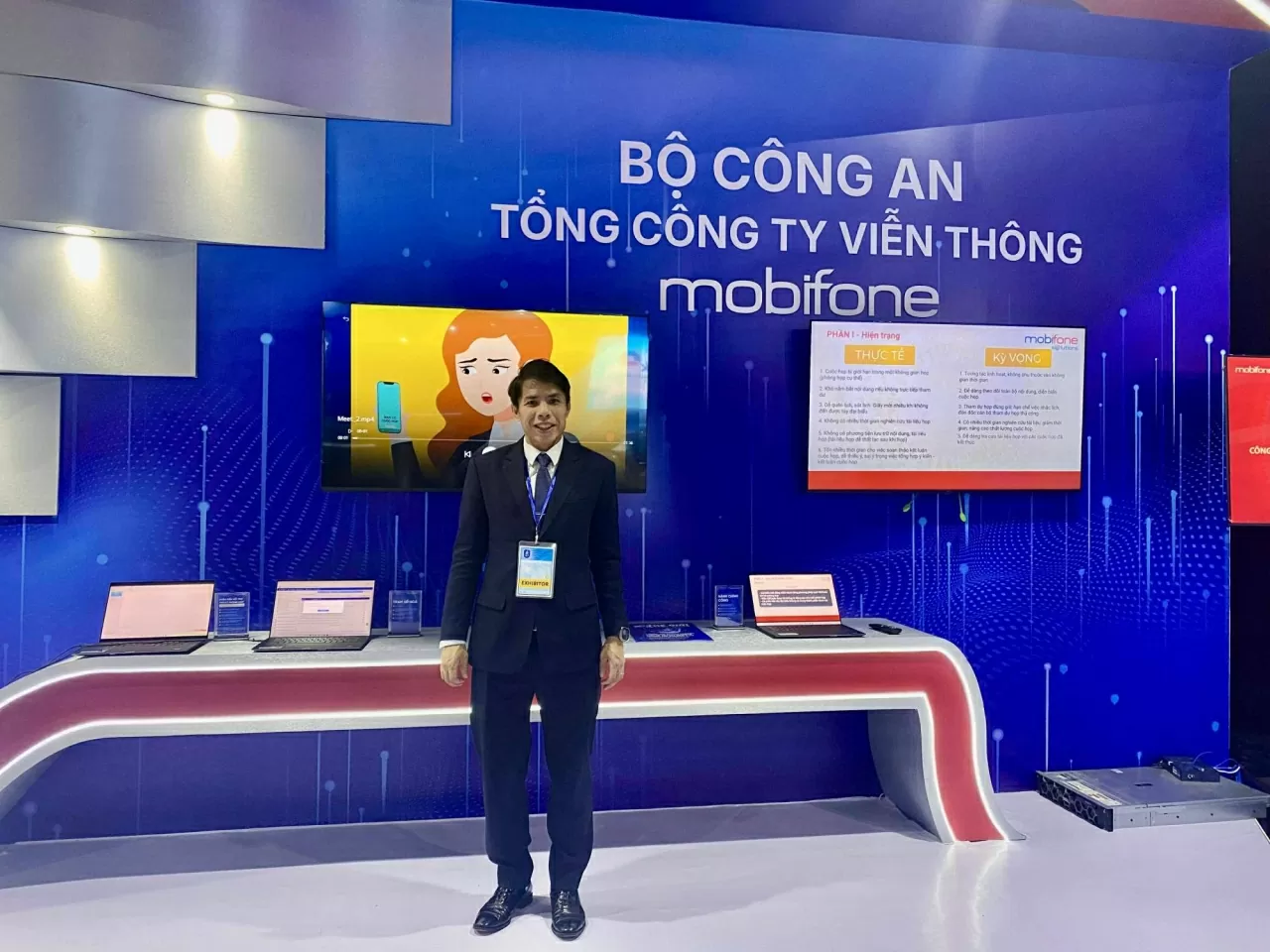 Ông Nguyễn Tuấn Huy, Trưởng ban chuyển đổi số, Tổng công ty viễn thông Mobifone. (Ảnh: Xuân Sơn)