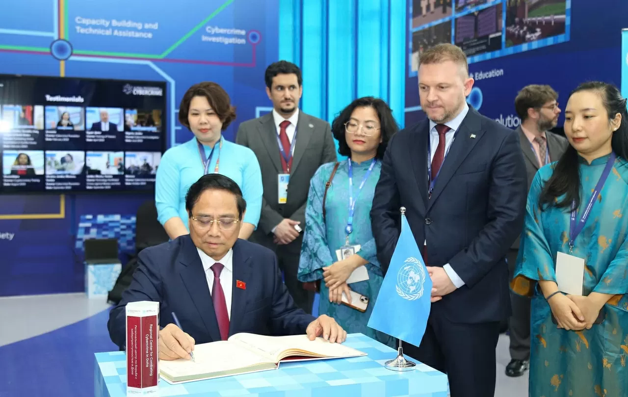 Thủ tướng Phạm Minh Chính cùng Tổng thư ký Liên hợp quốc gặp gỡ báo chí, thông tin về Lễ mở ký Công ước Hà Nội