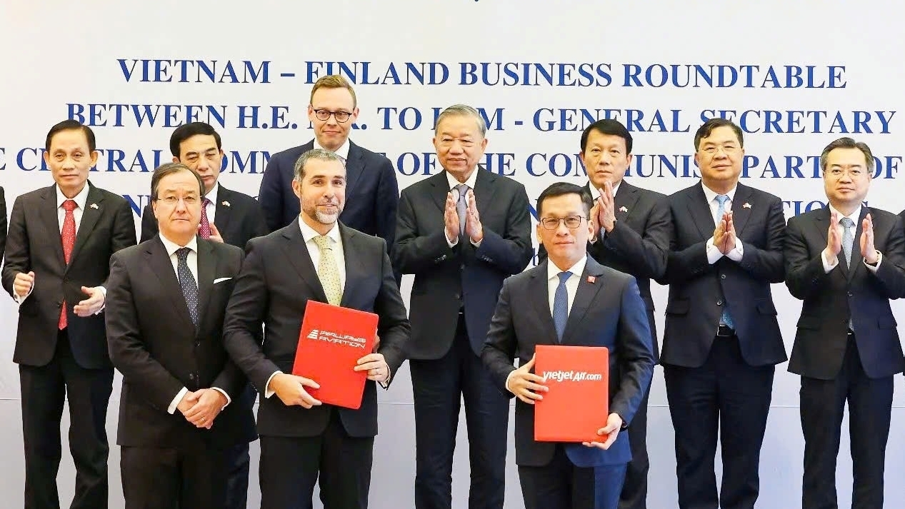 Tổng Bí thư Tô Lâm chứng kiến Vietjet ký thỏa thuận phát triển nguồn lực hàng không quốc tế, thúc đẩy hợp tác mới giữa Việt Nam và Phần Lan