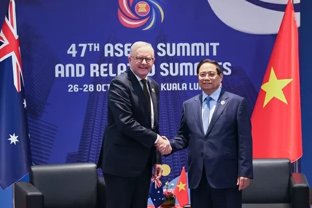 Hội nghị cấp cao ASEAN lần thứ 47: Thủ tướng Phạm Minh Chính gặp Thủ tướng Australia và Phó Thủ tướng Nga Hội nghị cấp cao ASEAN lần thứ 47: Thủ tướng Phạm Minh Chính gặp Thủ tướng Australia và Phó Thủ tướng Nga