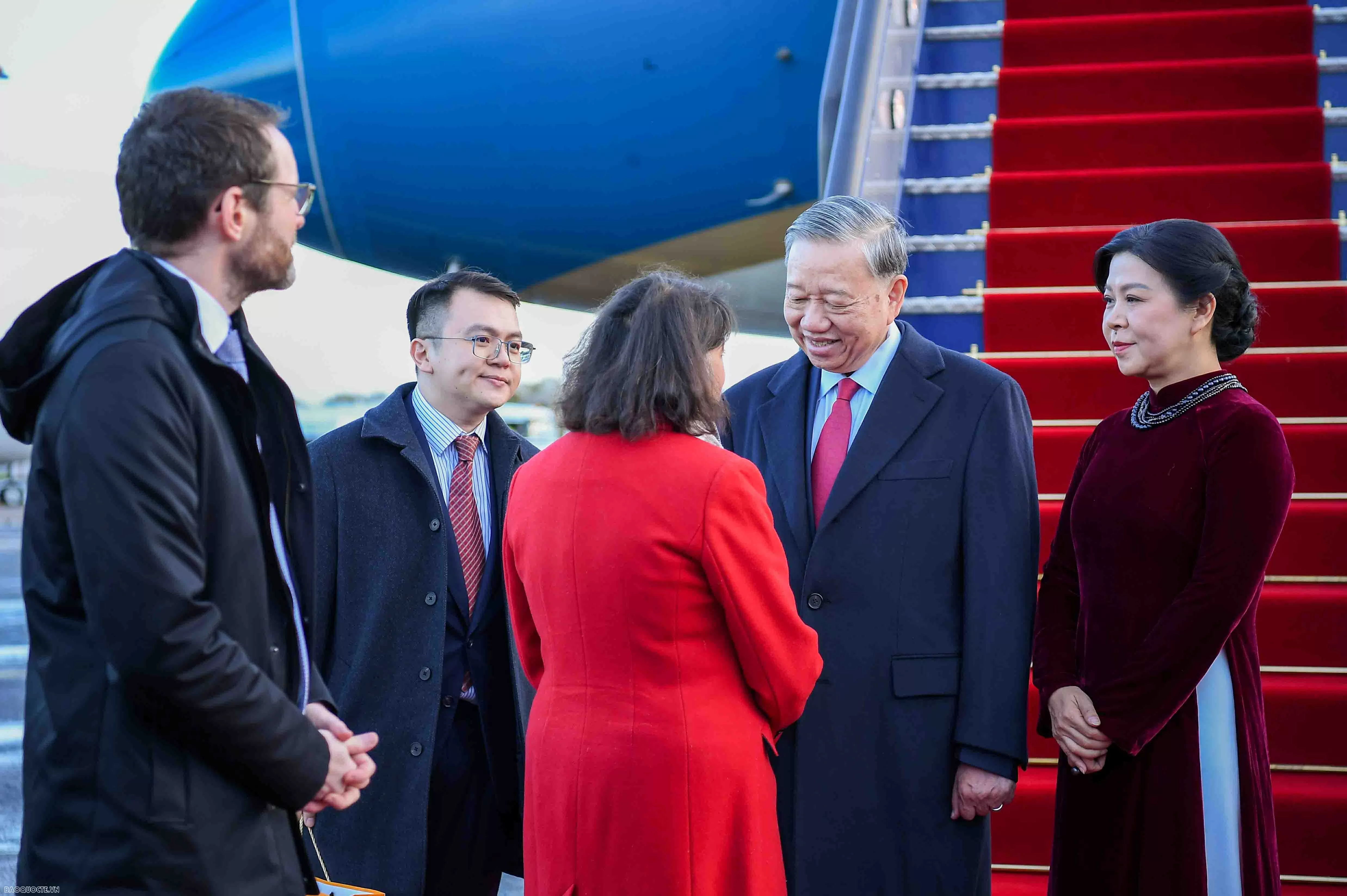 Tổng Bí thư Tô Lâm và Phu nhân đến London, bắt đầu thăm chính thức Anh