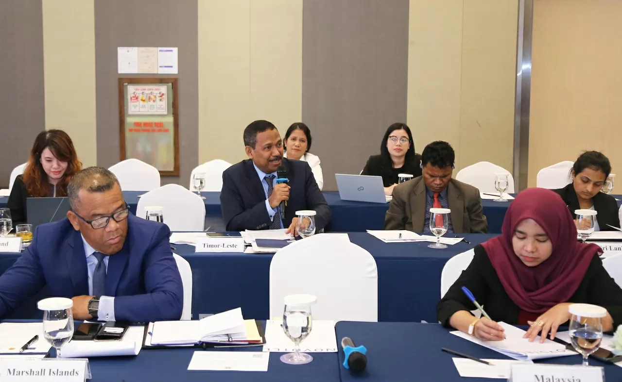 Đại sứ Timor Leste tại Việt Nam João Pereira đóng góp ý kiến tại Hội nghị. (Ảnh: Thành Long) Đại sứ Timor Leste tại Việt Nam João Pereira đóng góp ý kiến tại Hội nghị. (Ảnh: Thành Long)