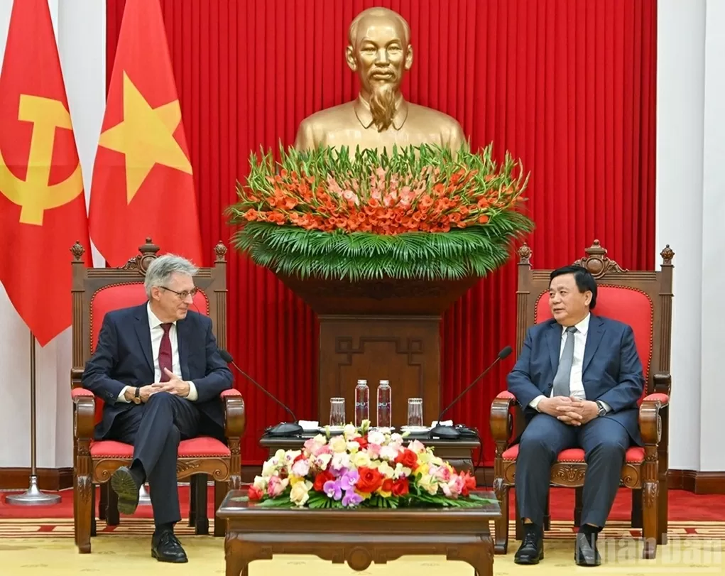 Đồng chí Nguyễn Xuân Thắng tiếp đoàn Đại biểu Đảng Dân chủ Xã hội Đức