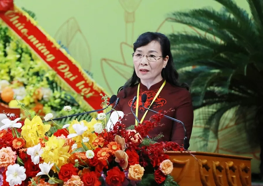 đồng chí Nguyễn Thị Hà, Ủy viên Ban Thường vụ Tỉnh ủy, Chủ tịch Ủy ban MTTQ Việt Nam tỉnh Bắc Ninh.