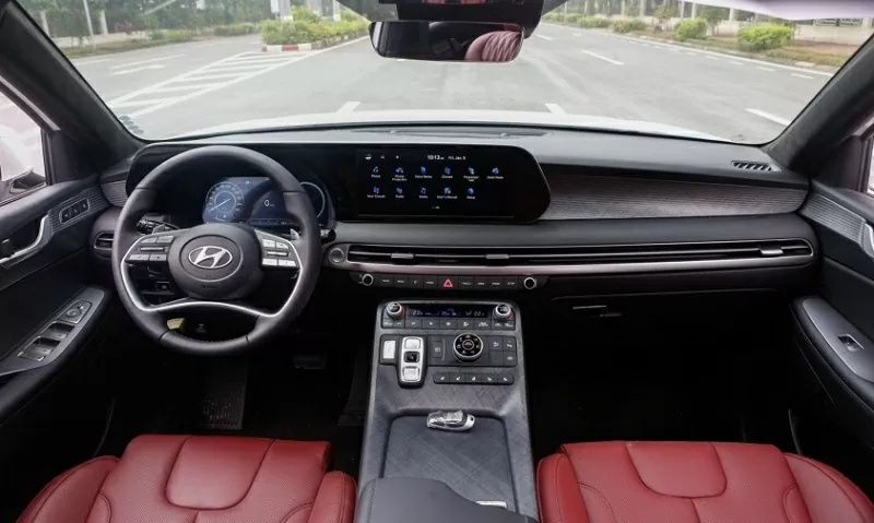Nội thất hiện đại trên Hyundai Palisade.