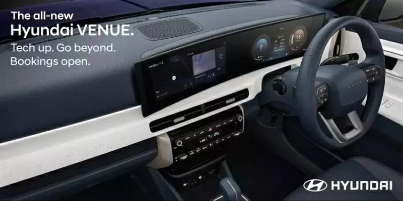 Bảng đồng hồ trên Venue 2026 còn hiển thị trực quan những cảnh báo từ hệ thống ADAS và hướng dẫn điều hướng từng ngã rẽ.