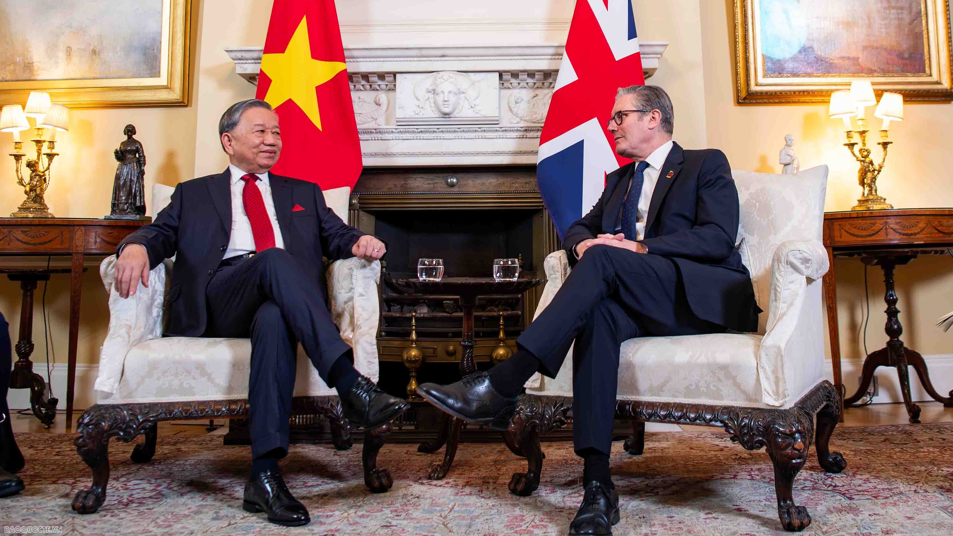 Thủ tướng Anh Keir Starmer đón và hội đàm với Tổng Bí thư Tô Lâm