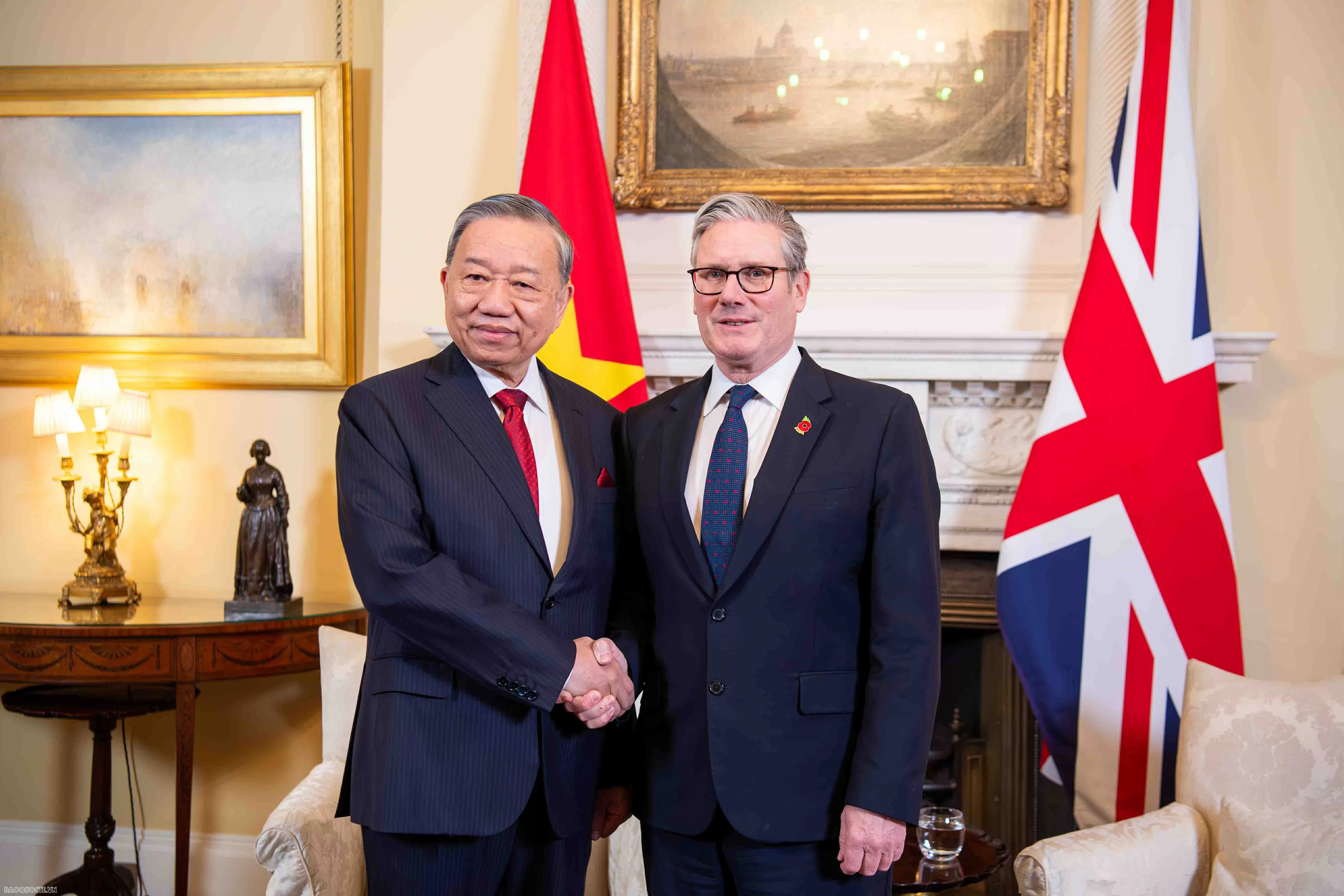 Thủ tướng Anh Keir Starmer đón và hội đàm với Tổng Bí thư Tô Lâm