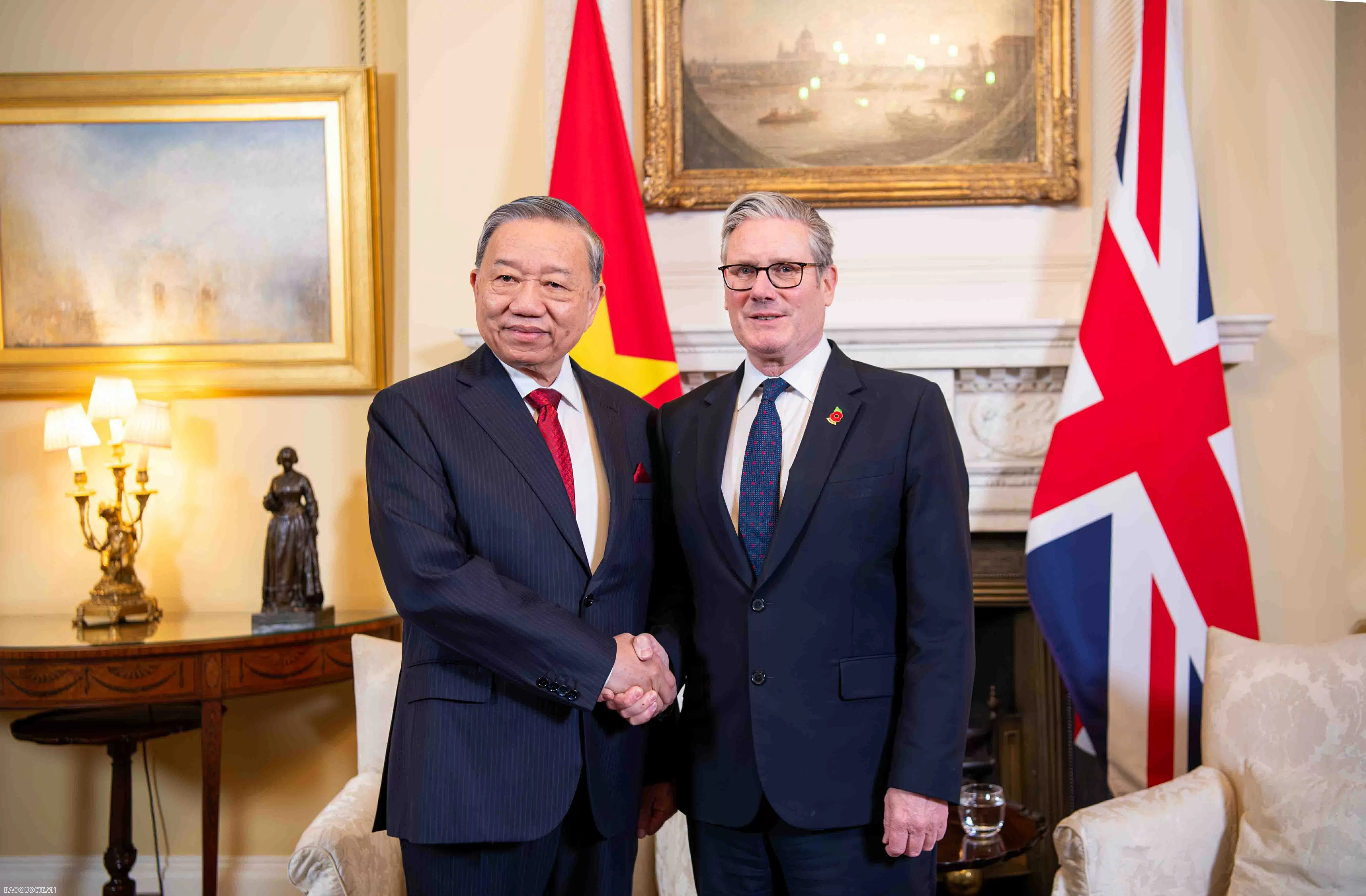 Thủ tướng Anh Keir Starmer đón và hội đàm với Tổng Bí thư Tô Lâm