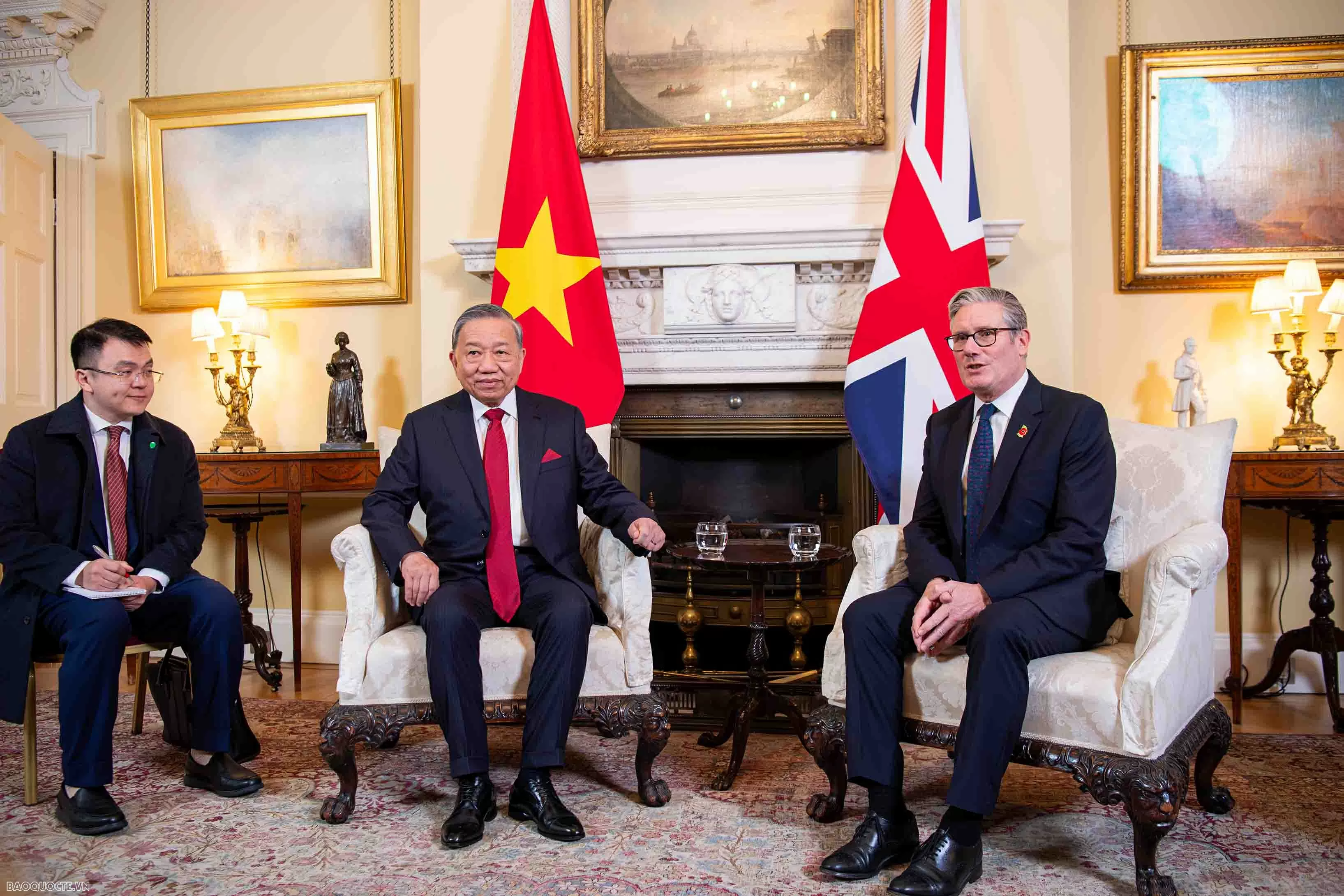 Thủ tướng Anh Keir Starmer đón và hội đàm với Tổng Bí thư Tô Lâm