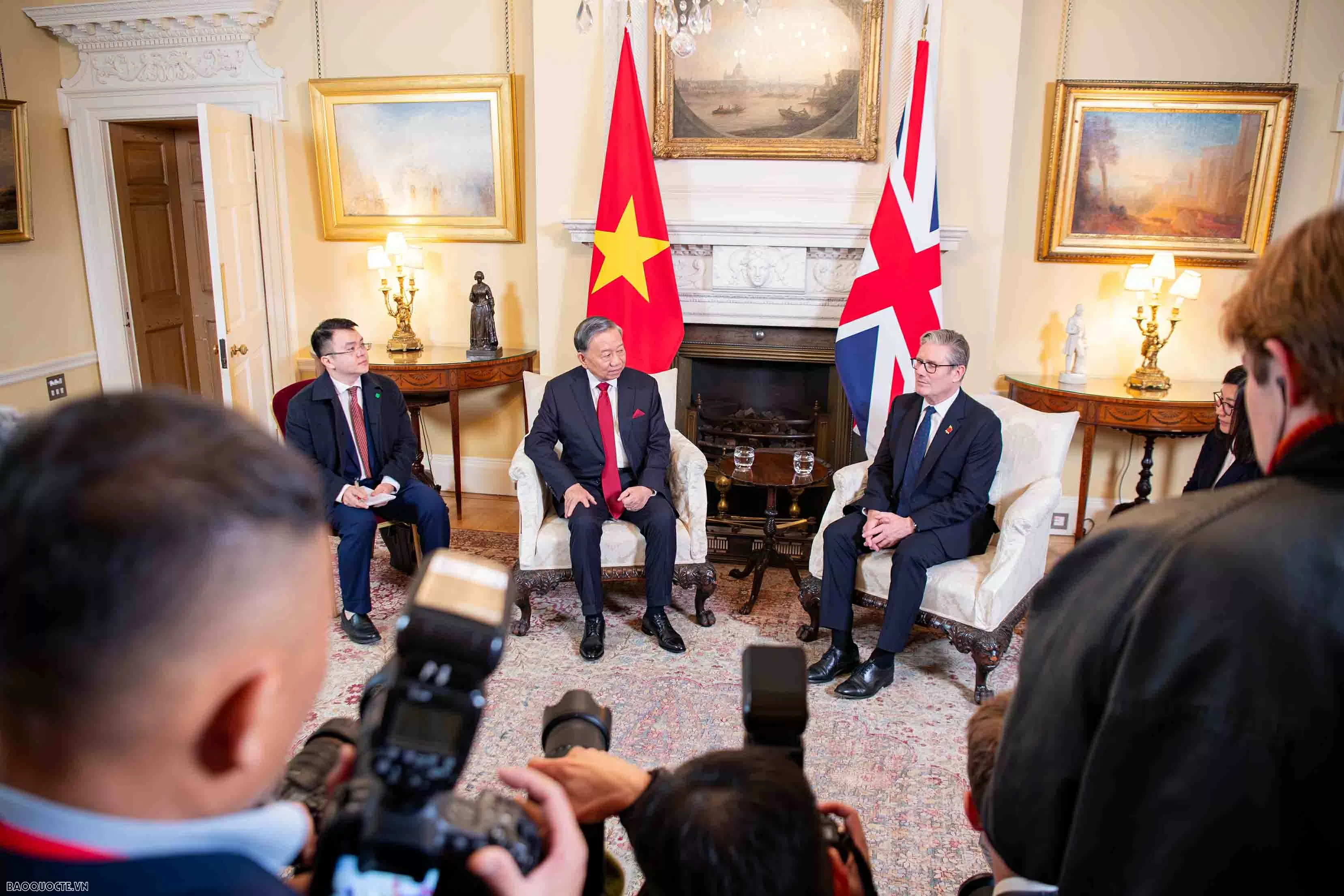 Thủ tướng Anh Keir Starmer đón và hội đàm với Tổng Bí thư Tô Lâm