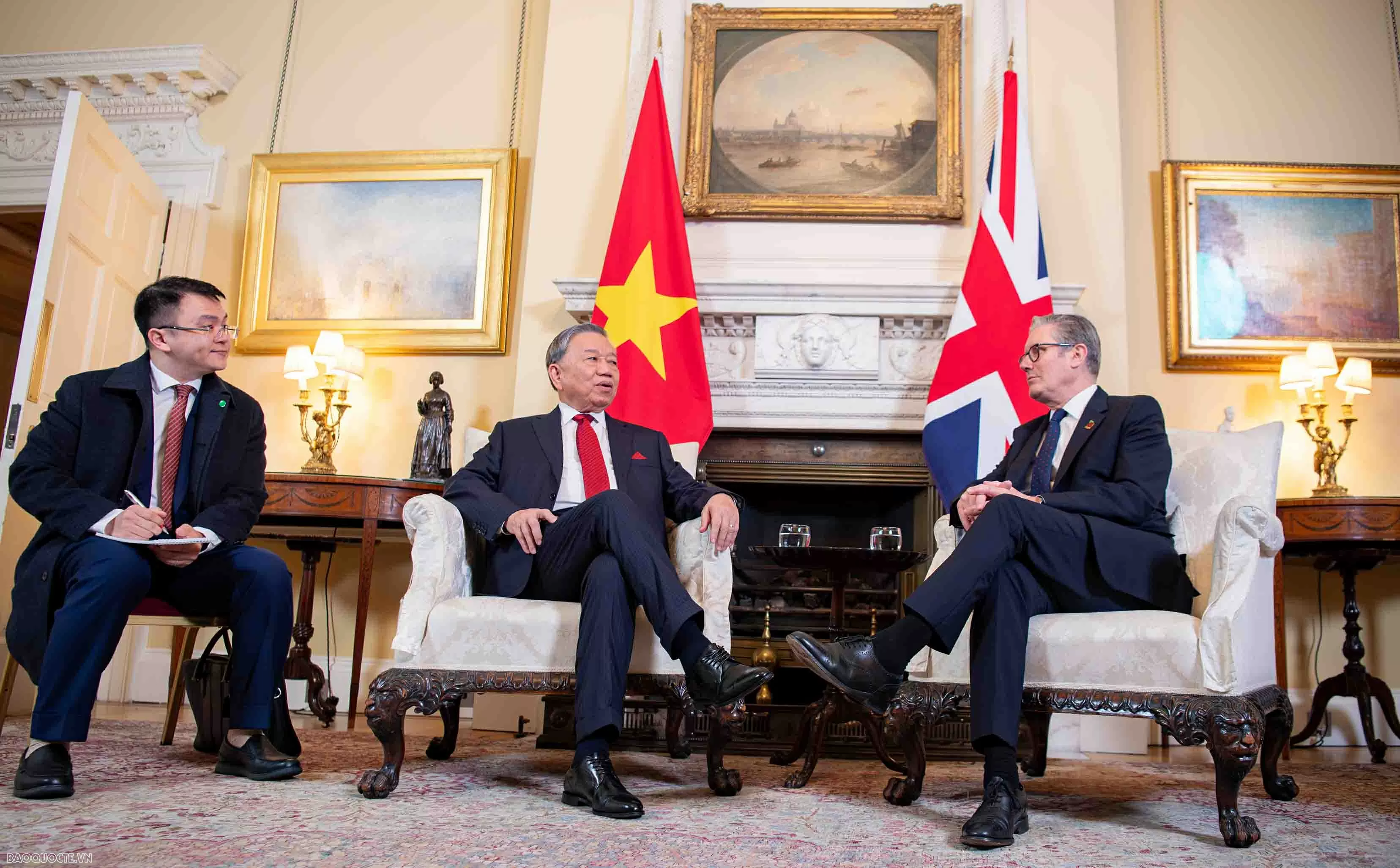 Thủ tướng Anh Keir Starmer đón và hội đàm với Tổng Bí thư Tô Lâm