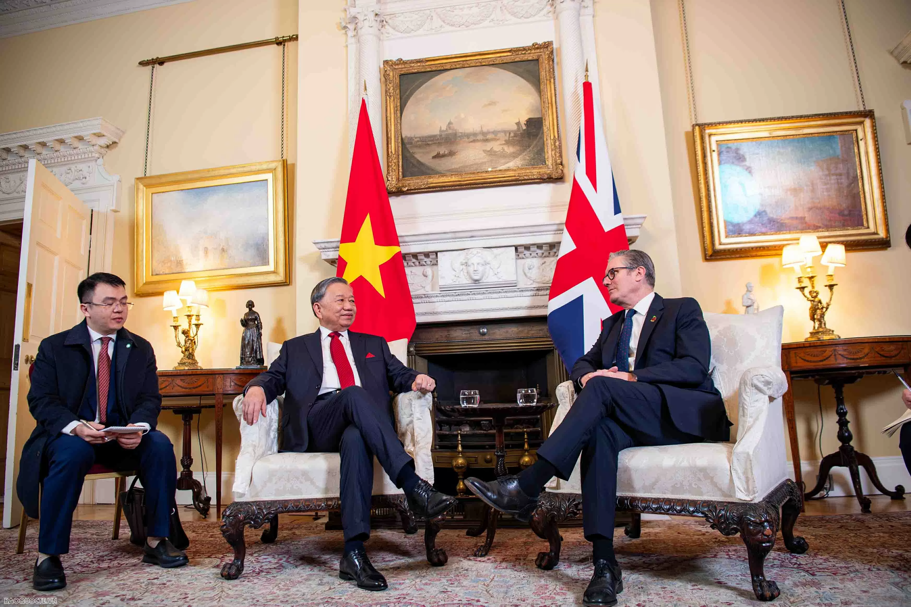 Thủ tướng Anh Keir Starmer đón và hội đàm với Tổng Bí thư Tô Lâm
