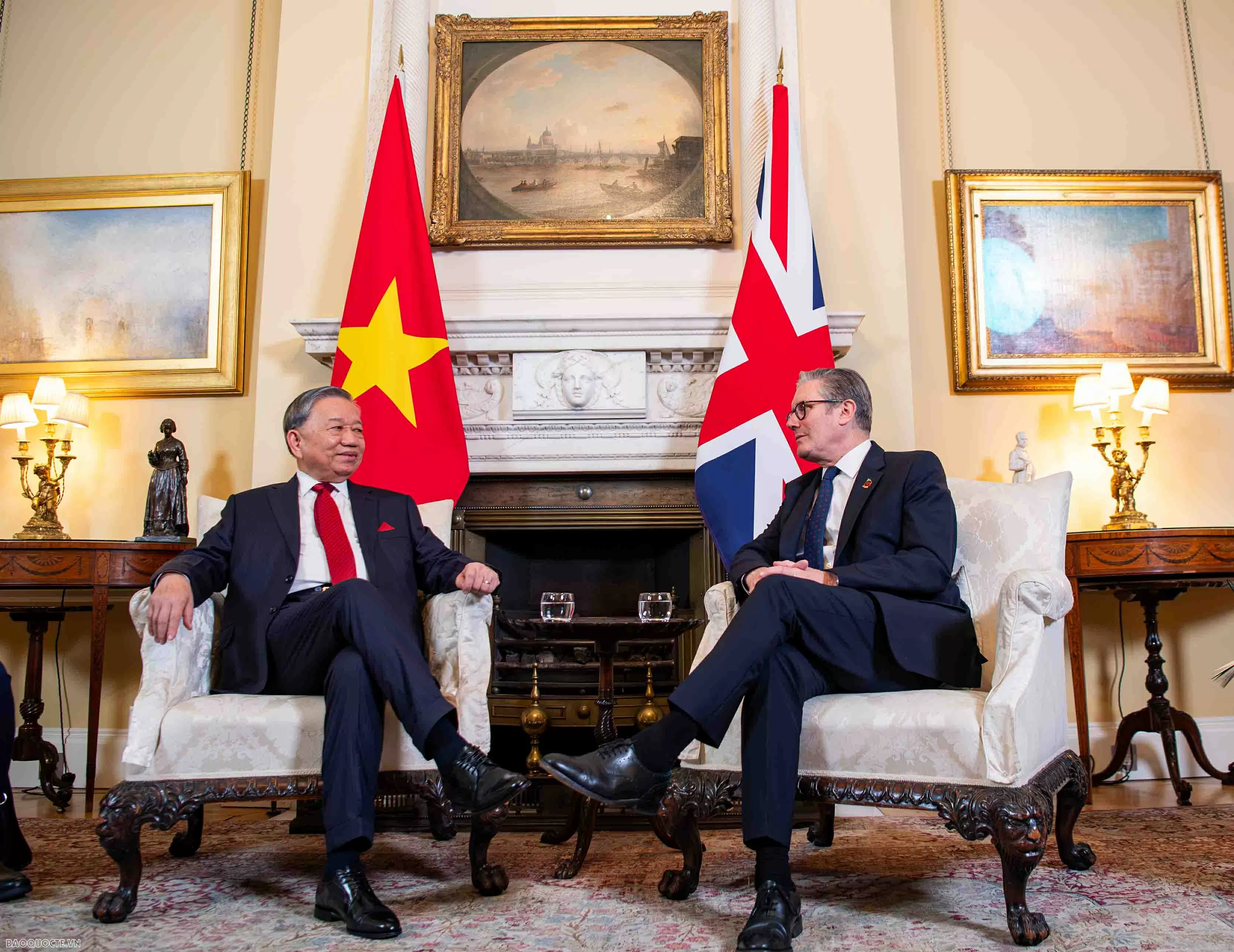 Thủ tướng Anh Keir Starmer đón và hội đàm với Tổng Bí thư Tô Lâm