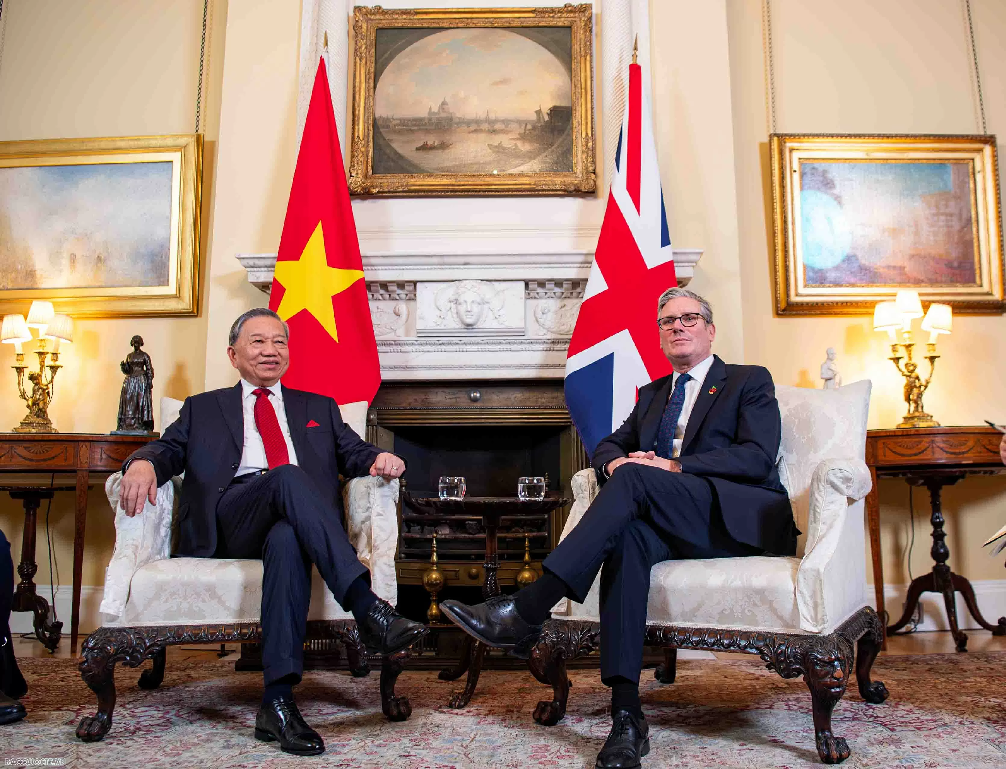 Thủ tướng Anh Keir Starmer đón và hội đàm với Tổng Bí thư Tô Lâm