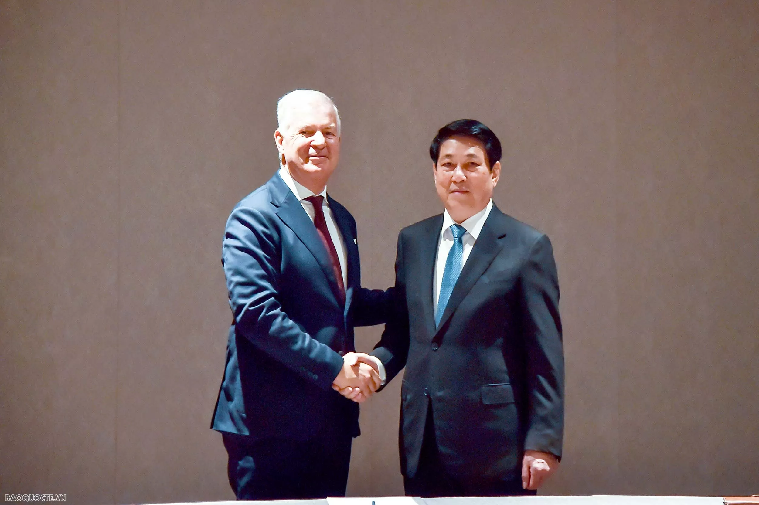 Chủ tịch nước Lương Cường tiếp Tổng Thư ký Phòng Thương mại Quốc tế John Denton Chủ tịch nước Lương Cường tiếp Tổng thư ký Phòng Thương mại Quốc tế John Denton