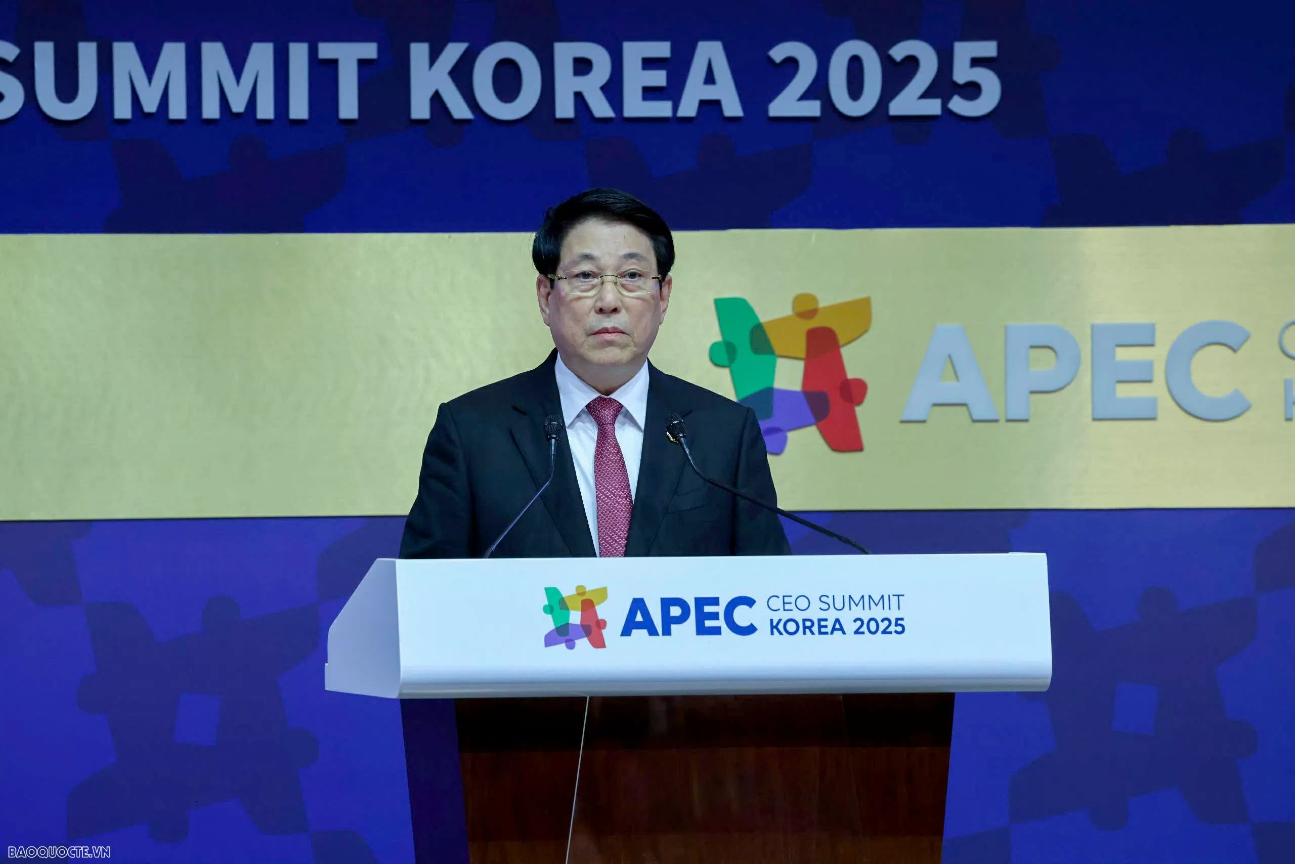 Chủ tịch nước Lương Cường phát biểu tại Hội nghị Thượng đỉnh doanh nghiệp APEC 2025 Chủ tịch nước Lương Cường phát biểu tại Hội nghị thượng đỉnh doanh nghiệp APEC 2025