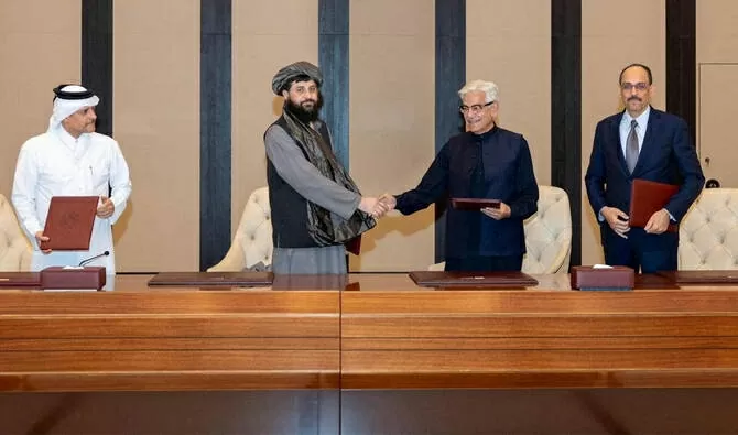 Vượt qua bất đồng, Pakistan và Afghanistan nhất trí kéo dài thỏa thuận ngừng bắn. (Nguồn: Bộ Ngoại giao Qatar)