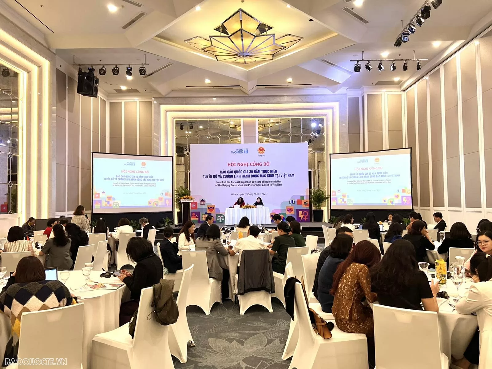30 năm thực hiện Tuyên bố và Cương lĩnh hành động Bắc Kinh: Dấu mốc quan trọng về thúc đẩy bình đẳng giới và trao quyền cho phụ nữ của Việt Nam 30 năm thực hiện Tuyên bố và Cương lĩnh hành động Bắc Kinh: Dấu mốc quan trọng về thúc đẩy bình đẳng giới và trao quyền cho phụ nữ của Việt Nam