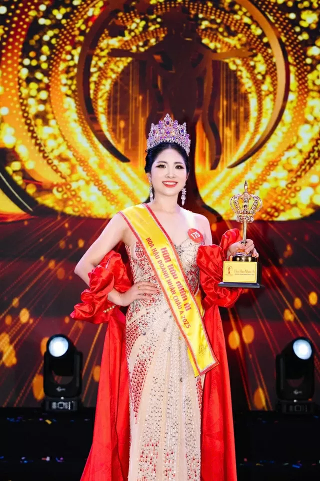 Trần Thị Phương đăng quang Hoa hậu Nhân ái cuộc thi Miss Asian 2025 với dự án 'Ươm mầm hy vọng'