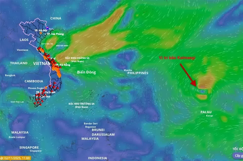 Thông tin mới nhất về bão Kalmaegi: Tăng cấp nhanh khi vào Biển Đông, Thông tin mới nhất về bão Kalmaegi: Tăng cấp nhanh, Đà Nẵng - Khánh Hòa là trọng tâm ảnh hưởng, dự báo gây mưa lớn ở Nam Trung Bộ
