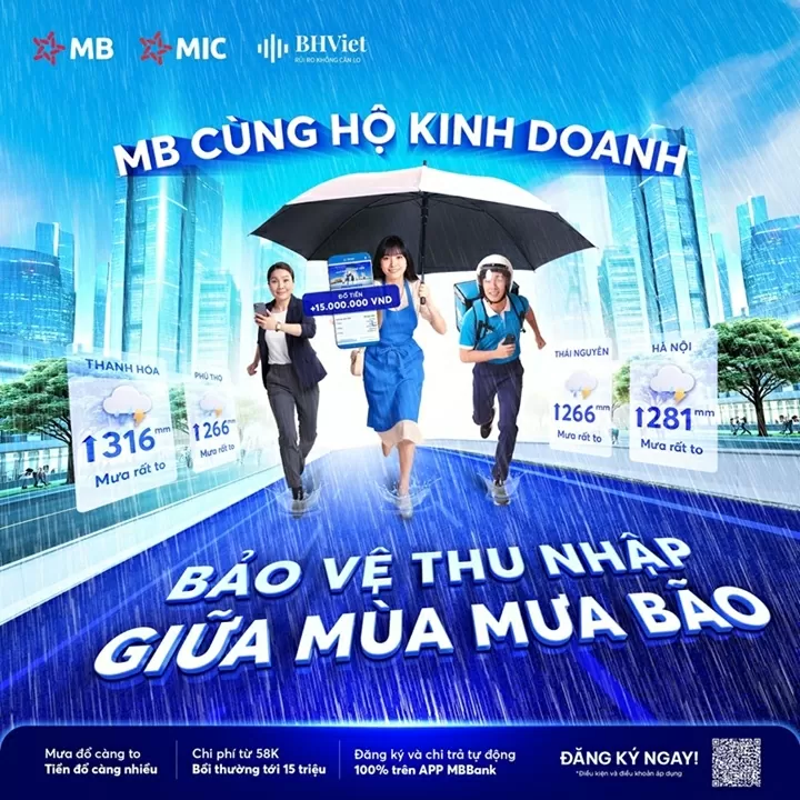 MB đã tích hợp hoàn toàn quy trình đăng ký và quản lý bảo hiểm trên ứng dụng MBBank.
