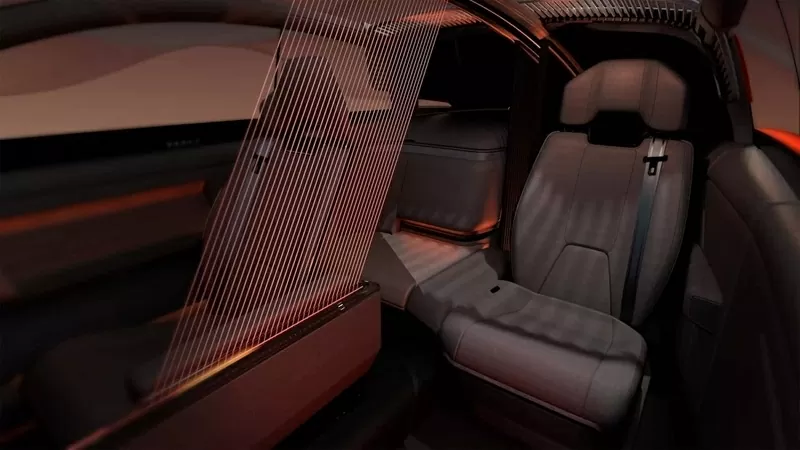 Hàng ghế sau của Toyota Century Coupe.