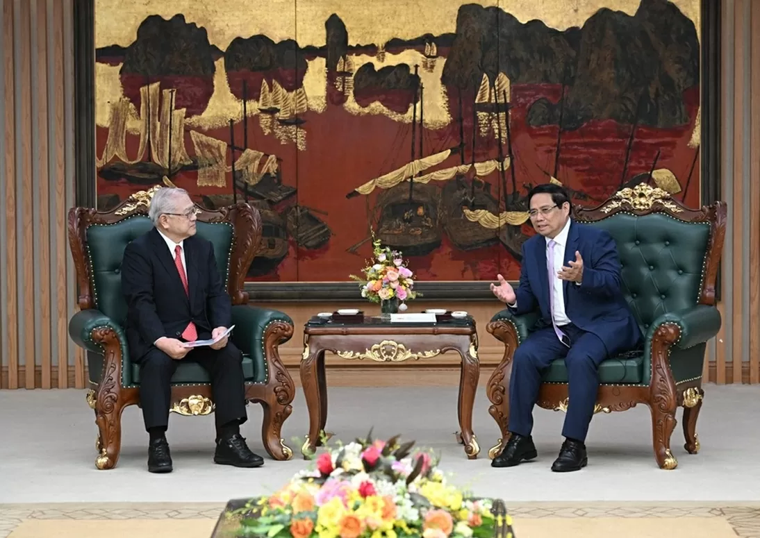 Thủ tướng Phạm Minh Chính tiếp Chủ tịch Hội Hữu nghị Nhật-Việt vùng Kansai