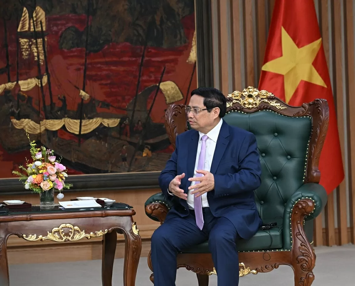 Thủ tướng Phạm Minh Chính tiếp Chủ tịch Hội Hữu nghị Nhật-Việt vùng Kansai