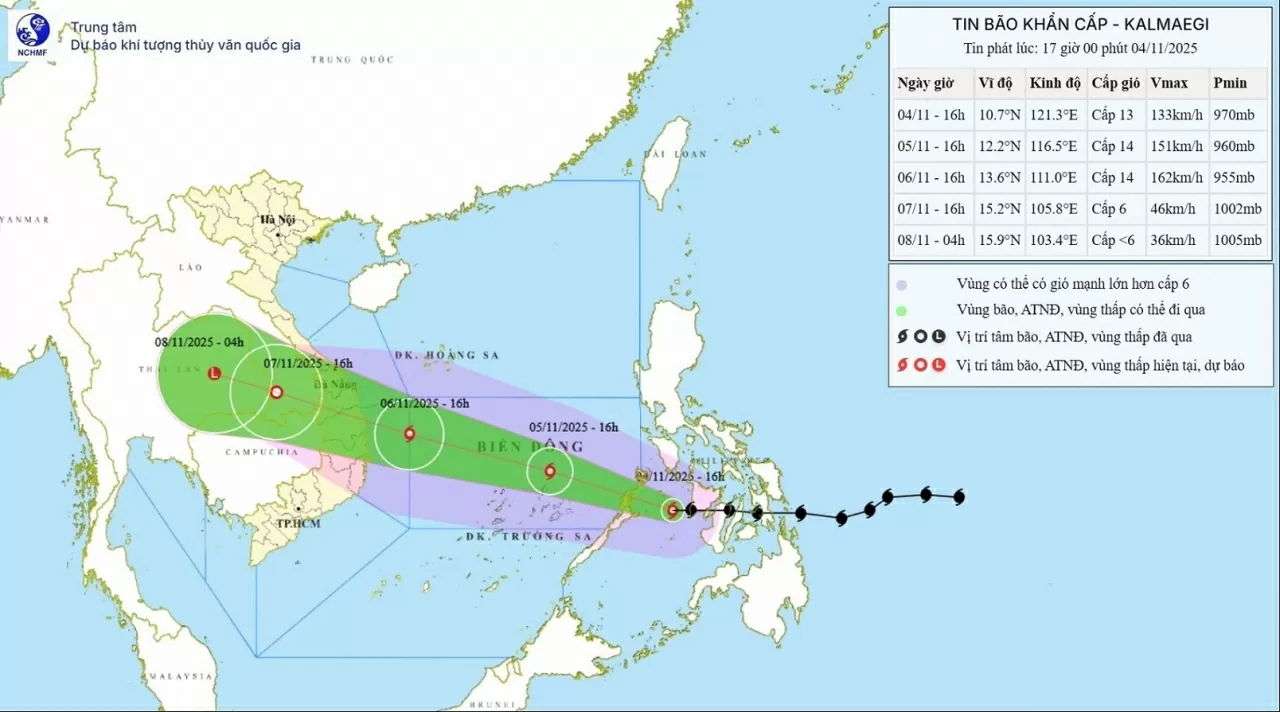 Dự báo thời tiết ngày mai (5/11): Dự báo thời tiết ngày mai (5/11):