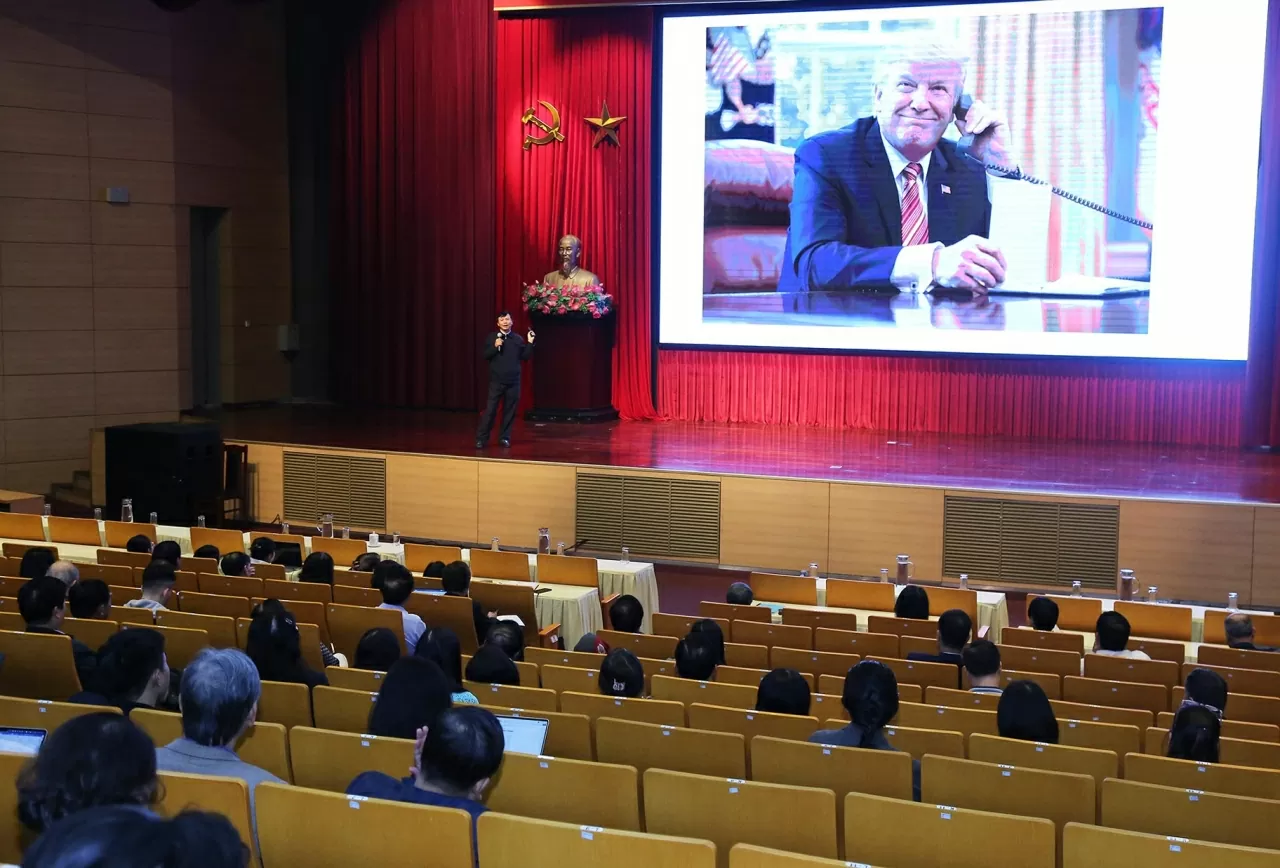 Toàn cảnh Hội nghị Thông tin Đối ngoại nhân dân lần thứ 2 năm 2025. (Ảnh: Thành Long)