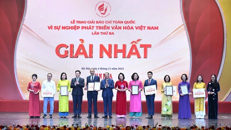 Lễ trao giải Báo chí toàn quốc ‘Vì sự nghiệp phát triển Văn hóa Việt Nam’ lần thứ III năm 2025