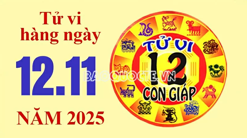 Tử vi hôm nay, xem tử vi 12 con giáp hôm nay ngày 12/11/2025: Tử vi hôm nay, xem tử vi 12 con giáp hôm nay ngày 12/11/2025: