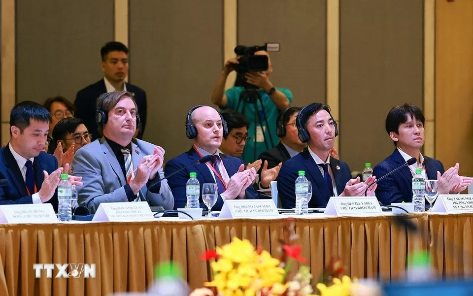 Hình ảnh Thủ tướng Phạm Minh Chính dự Diễn đàn doanh nghiệp Việt Nam thường niên