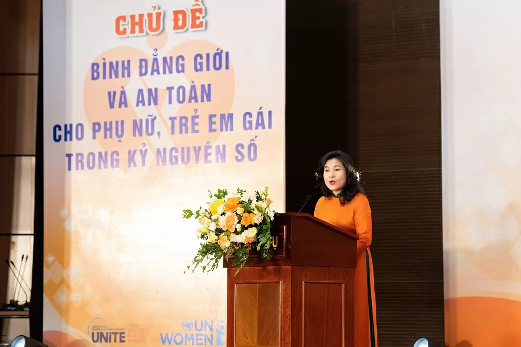 Tháng hành động vì bình đẳng giới: Vì an toàn cho phụ nữ và trẻ em gái trong kỷ nguyên số Tháng hành động vì bình đẳng giới: Vì an toàn cho phụ nữ và trẻ em gái trong kỷ nguyên số