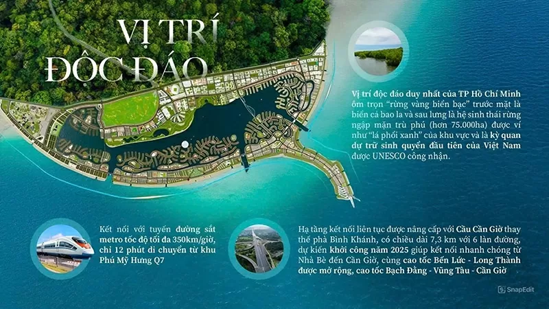 Tại sao Cảng trung chuyển quốc tế Cần Giờ là đòn bẩy đưa Vinhomes Green Paradise trở thành 'đảo tỷ phú'?