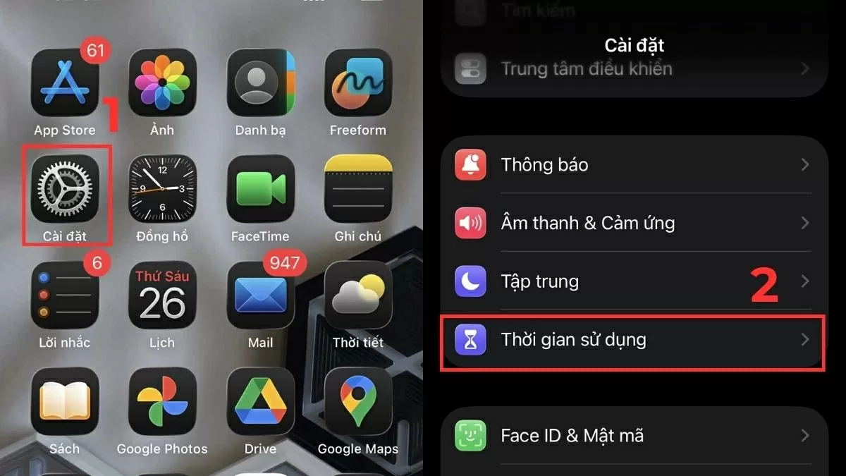 Mở phần Cài đặt (Settings). Mở phần Cài đặt (Settings).