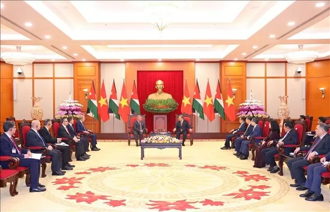 Tổng Bí thư Tô Lâm: Việt Nam và Jordan sẽ trở thành đối tác tin cậy của nhau ở hai khu vực