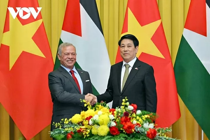 Chủ tịch nước Lương Cường và Quốc vương Jordan nhất trí thúc đẩy hợp tác trên các lĩnh vực quan trọng