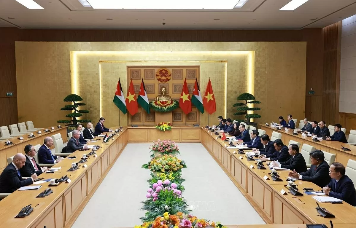 Thủ tướng Chính phủ Phạm Minh Chính hội kiến Quốc vương Jordan Abdullah II Ibn Al-Hussein