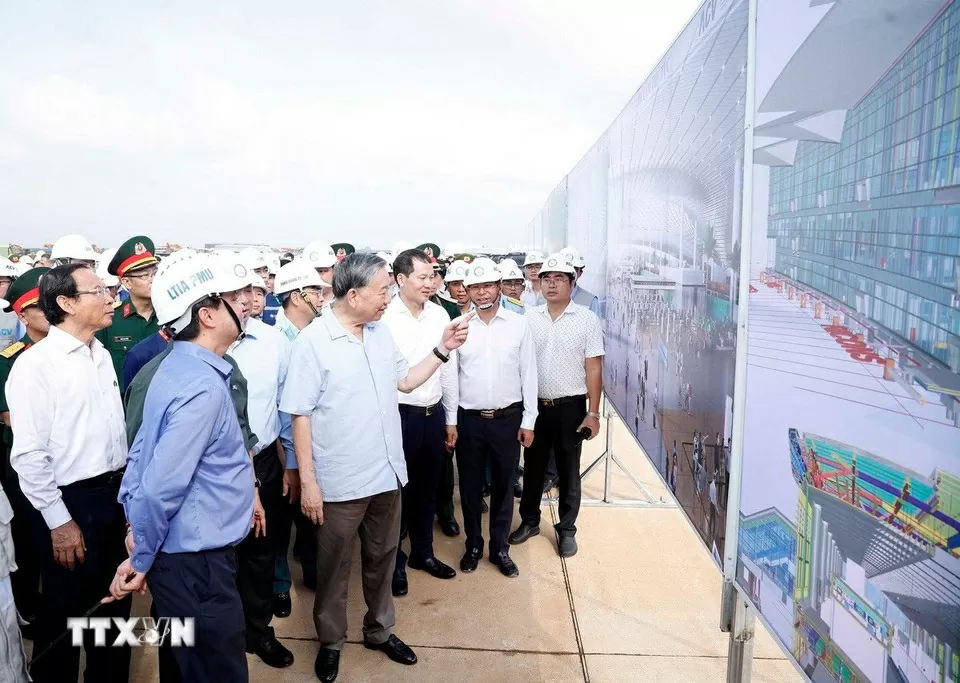 Tổng Bí thư Tô Lâm thăm Dự án Cảng Hàng không quốc tế Long Thành