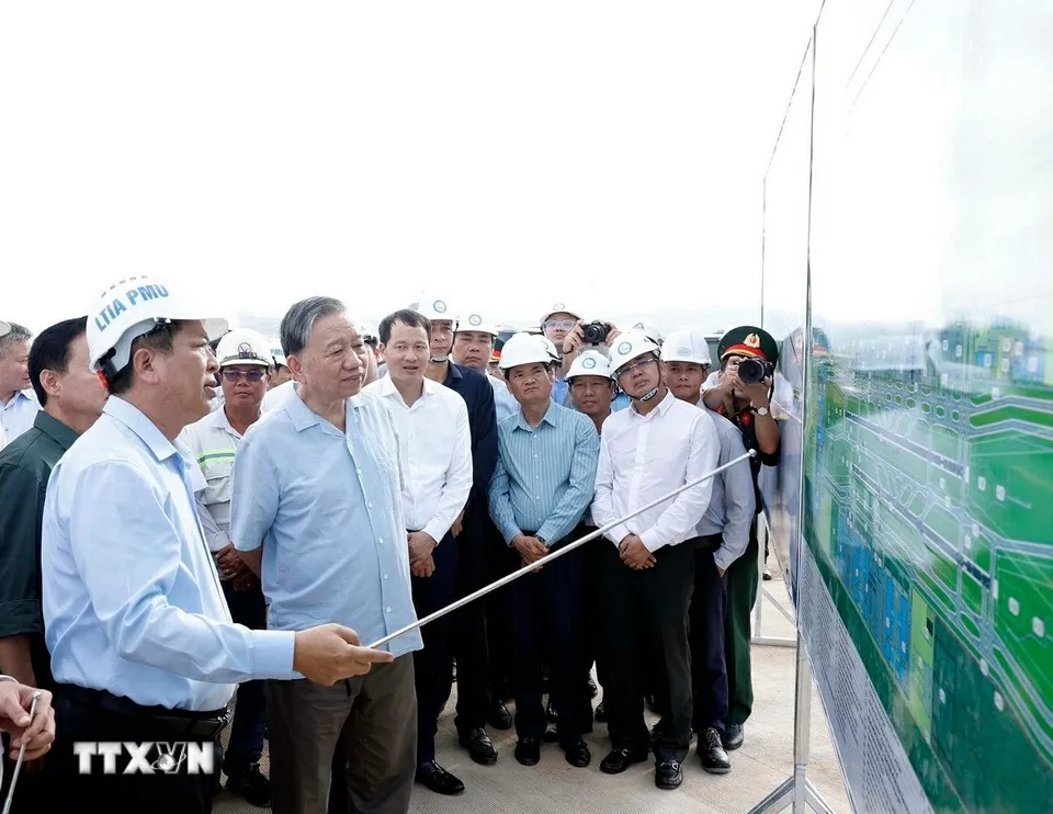 Tổng Bí thư Tô Lâm thăm Dự án Cảng Hàng không quốc tế Long Thành