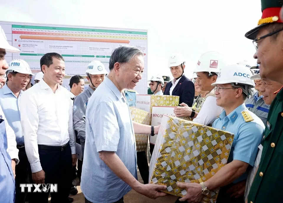 Tổng Bí thư Tô Lâm thăm Dự án Cảng Hàng không quốc tế Long Thành