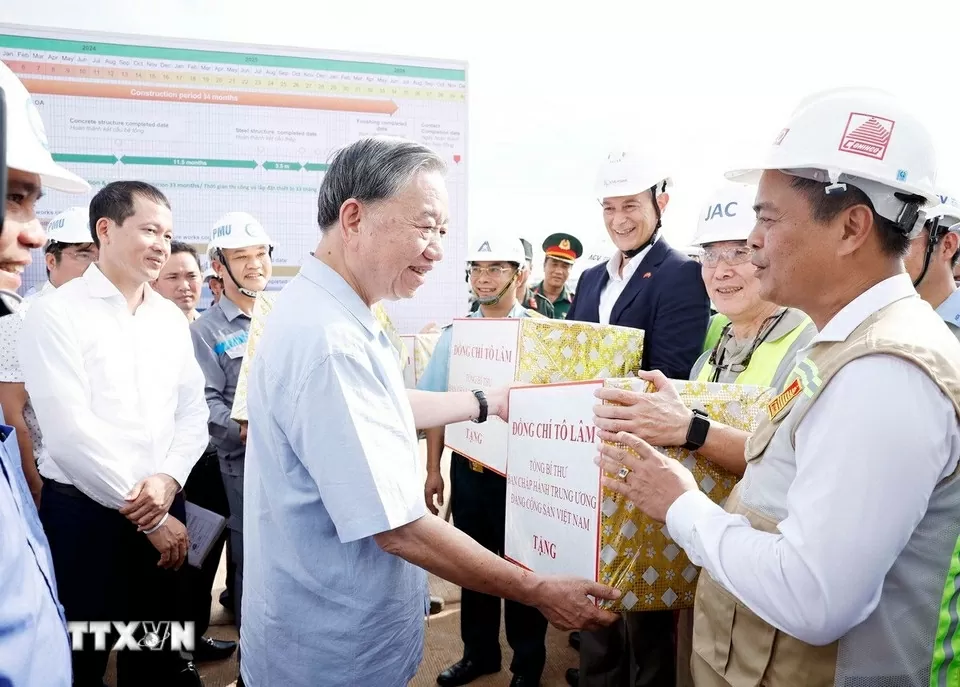 Tổng Bí thư Tô Lâm thăm Dự án Cảng Hàng không quốc tế Long Thành