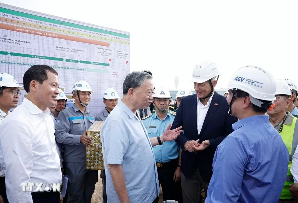 Tổng Bí thư Tô Lâm thăm Dự án Cảng Hàng không quốc tế Long Thành