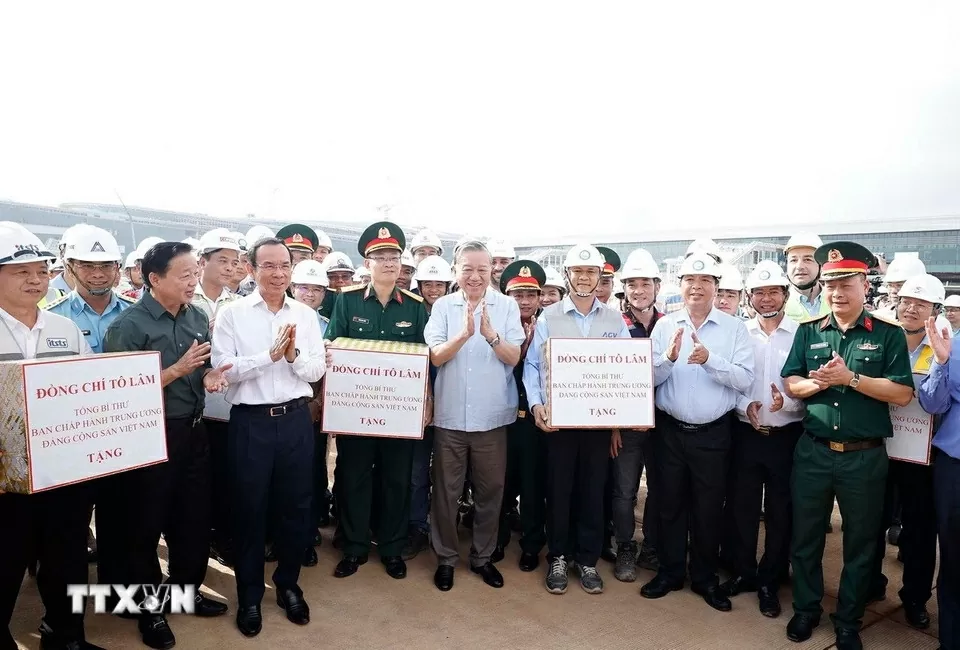 Tổng Bí thư Tô Lâm thăm Dự án Cảng Hàng không quốc tế Long Thành