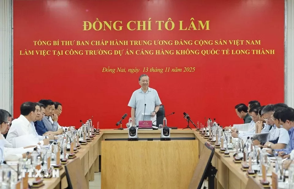 Tổng Bí thư Tô Lâm thăm Dự án Cảng Hàng không quốc tế Long Thành