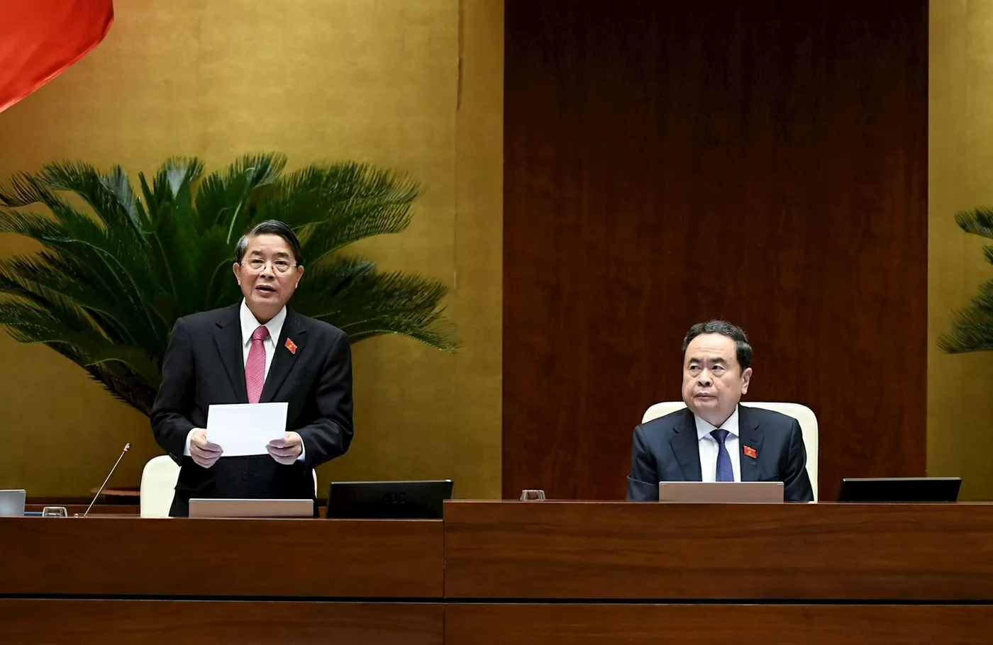 Phó Chủ tịch Quốc hội Nguyễn Đức Hải điều hành phiên họp. (Ảnh: Lâm Hiền) Phó Chủ tịch Quốc hội Nguyễn Đức Hải điều hành phiên họp. (Ảnh: Lâm Hiền)